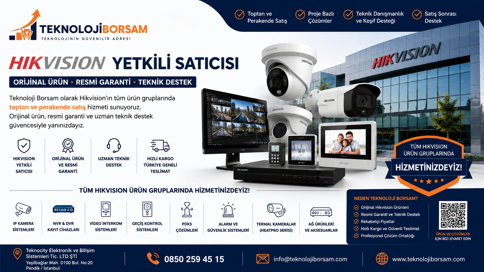 Hikvision Yetkili Bayi ve Satış Noktası | Orijinal Hikvision Ürünleri